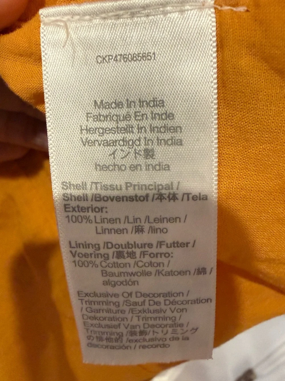 Madewell Golden Yellow Linen Dress - Women's Size 4 - Picture 4 of 4